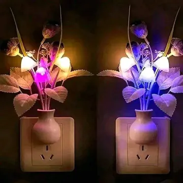 Cute Mushroom Flower Colorful Sensor Night Lamp